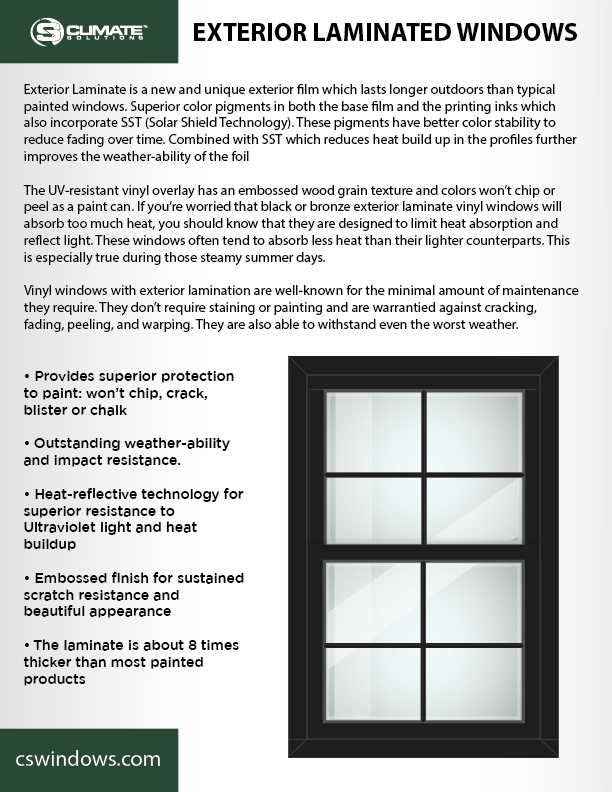 Exterior Laminated Window Colors